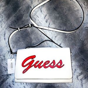 White Skools Out Mini Guess handbag/cross body
